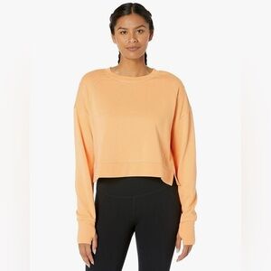 Sweaty Betty Orange Cropped Sweatshirt Size L